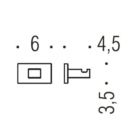 Крючок COLOMBO DESIGN LOOK LC27.OM одинарный цвет золото матовое
