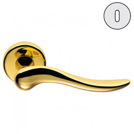 Дверная ручка Colombo Design PETER ID11R золото в комплекте с накладками под ключ для межкомнатных дверей