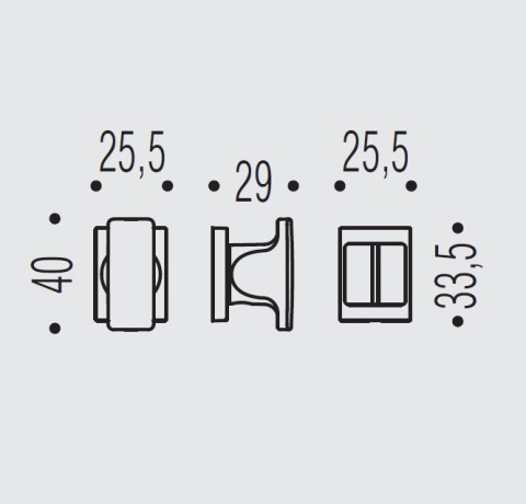 Фиксатор сантехнический Colombo Design Rosetta ZE29 BZG графит матовый