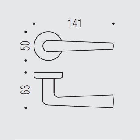 Дверная ручка Colombo Design ROBOTRE CD91RSB бронза коричневая