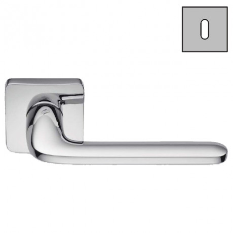 Дверная ручка Colombo Design ROBOQUATTRO S ID51R хром в комплекте с накладками под ключ для межкомнатных дверей