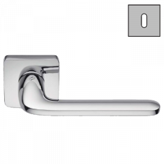 Дверная ручка Colombo Design ROBOQUATTRO S ID51R хром в комплекте с накладками под ключ для межкомнатных дверей