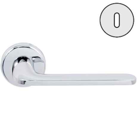 Дверная ручка Colombo Design ROBOQUATTRO ID41R(CD63) хром в комплекте с накладками под ключ для межкомнатных дверей