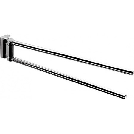 Полотенцедержатель COLOMBO DESIGN LUNA B0113 двойной поворотный цвет хром