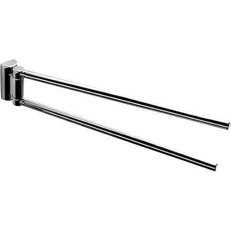 Полотенцедержатель COLOMBO DESIGN LUNA B0113 двойной поворотный цвет хром