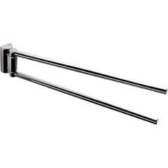 Полотенцедержатель COLOMBO DESIGN LUNA B0113 двойной поворотный цвет хром