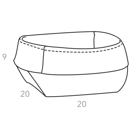 Корзина для хлеба COLOMBO DESIGN ADJ 037.06/04 настольная цвет шоколад/капучино