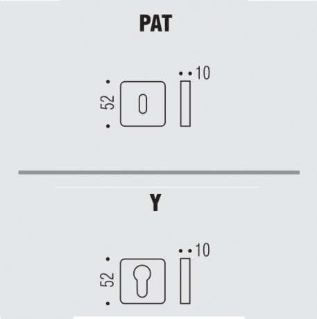 Накладка под цилиндр Colombo Design Rosetta OneQ CC23 титан 2 шт