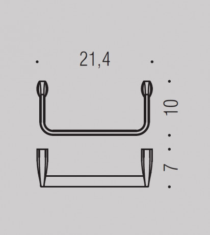 Полотенцедержатель COLOMBO DESIGN TRENTA B3031 кольцо цвет хром