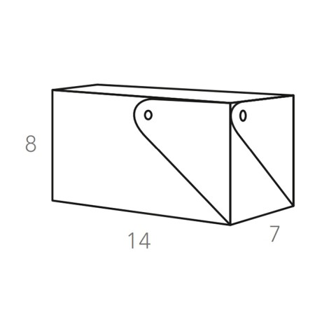 Коробочка COLOMBO DESIGN ADJ 050.04/06 настольная цвет капучино/шоколад
