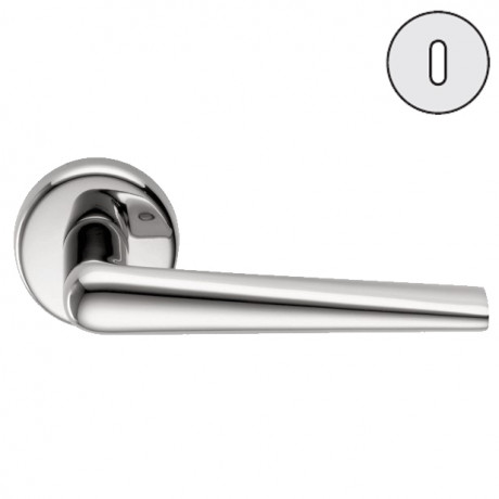 Дверная ручка Colombo Design ROBOTRE CD91R хром в комплекте с накладками под ключ для межкомнатных дверей