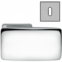 Дверная ручка Colombo Design BOLD PT15R хром в комплекте с накладками под ключ для межкомнатных дверей