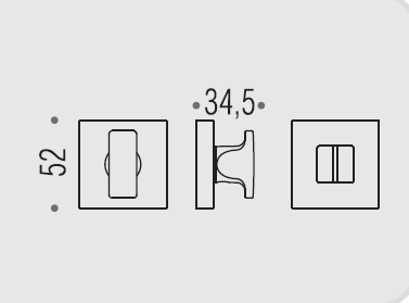 Фиксатор сантехнический Colombo Design Rosetta MM29 BZG хром