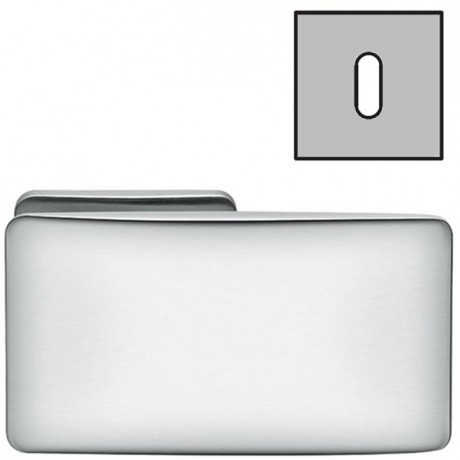 Дверная ручка Colombo Design BOLD PT15R хром матовый в комплекте с накладками под ключ для межкомнатных дверей