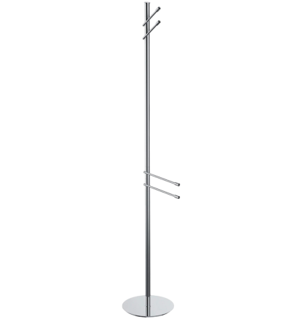 Стойка COLOMBO DESIGN ISOLE B9412N напольная с 2 полотенцедержателями с 2 крючками цвет хром