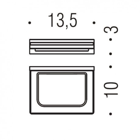 Мыльница COLOMBO DESIGN LOOK B1601 настенная цвет хром