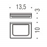 Мыльница COLOMBO DESIGN LOOK B1601 настенная цвет хром
