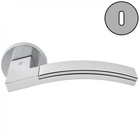 Дверная ручка Colombo Design TRAMA LC71R хром матовый/хром в комплекте с накладками под ключ для межкомнатных дверей