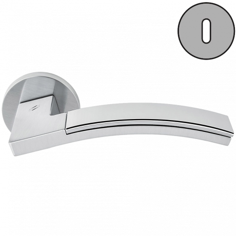 Дверная ручка Colombo Design TRAMA LC71R хром матовый/хром в комплекте с накладками под ключ для межкомнатных дверей