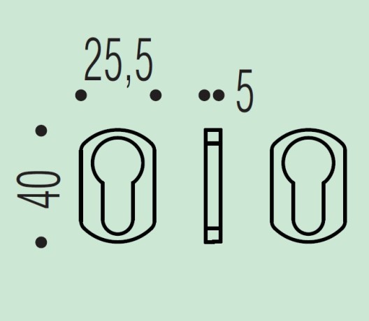 Накладка под цилиндр Colombo Design Rosetta ZE13/0 2 шт золото матовое