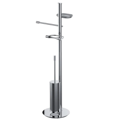 Стойка COLOMBO DESIGN ISOLE B9413N напольная с полотенцедержателем с мыльницей цвет хром