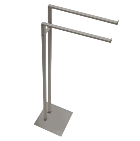 Стойка COLOMBO DESIGN MINI Q B5038.HPS1 с полотенцедержателем двойным цвет нержавеющая сталь