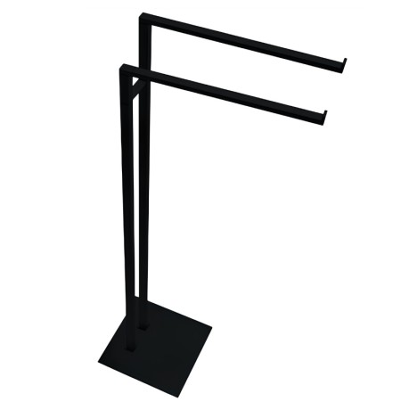 Стойка COLOMBO DESIGN MINI Q B5038.NM с полотенцедержателем двойным цвет черный матовый