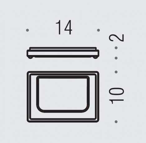 Мыльница COLOMBO DESIGN LOOK B1640 настольная цвет хром
