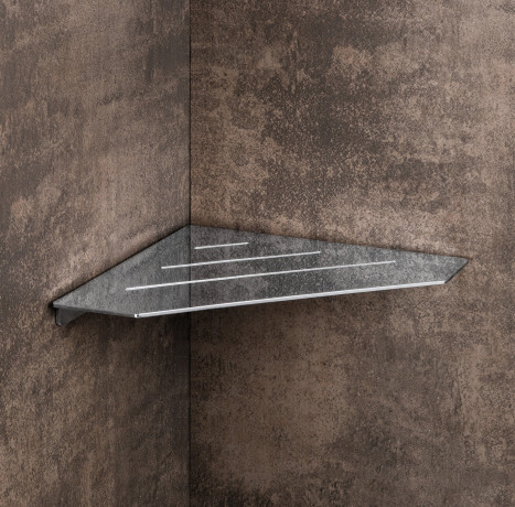 Душевая полка COLOMBO DESIGN ANGOLARI B9655 угловая цвет хром