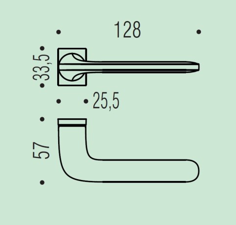 Дверная ручка Colombo Design ROBOQUATTRO S ID51RSB/0 хром матовый