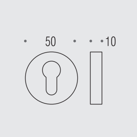 Накладка под цилиндр Colombo Design Rosetta CD43 GB хром матовый