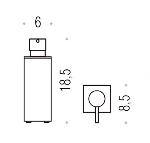 Дозатор COLOMBO DESIGN LOOK B9320 настольный цвет хром