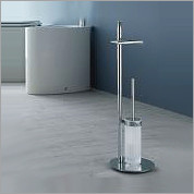 Стойка COLOMBO DESIGN PLANETS B9816 напольная с держателем туалетной бумаги и ершиком цвет хром