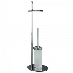 Стойка COLOMBO DESIGN PLANETS B9816 напольная с держателем туалетной бумаги и ершиком цвет хром