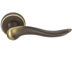 Дверная ручка Colombo Design PETER ID11R бронза в комплекте с накладками под ключ для межкомнатных дверей