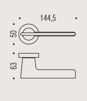 Дверная ручка Colombo Design Alato JP11RSB графит матовый