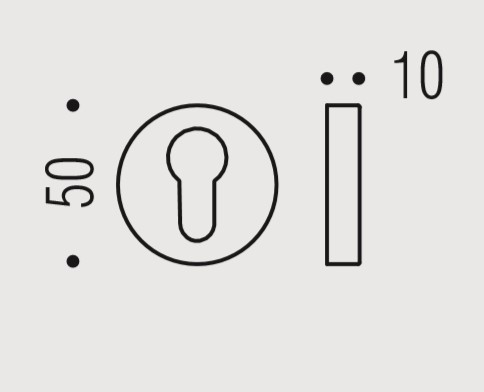 Накладка под цилиндр Colombo Design Rosetta CD43 GB золото