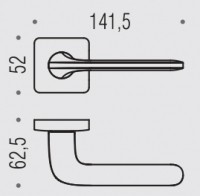 Дверная ручка Colombo Design ROBOQUATTRO S ID51RY цвет черный матовый в комплекте с накладками под цилиндр