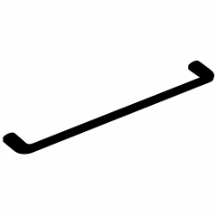 Полотенцедержатель COLOMBO DESIGN TRENTA B3010.NM широкий цвет черный матовый