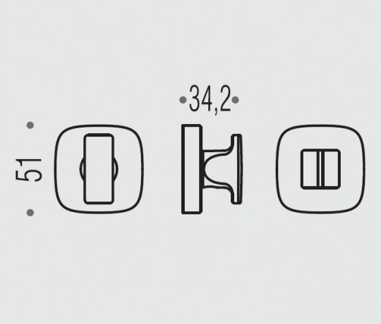 Фиксатор сантехнический Colombo Design Rosetta MR29 BZG хром матовый