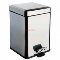 Ведро COLOMBO DESIGN COMPLEMENTI B9211 напольное с крышкой с педалью 6 л цвет нержавеющая сталь