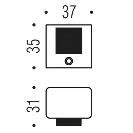 Ограничитель дверной Colombo Design LC112 хром матовый