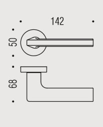 Дверная ручка Colombo Design GIRA JM11RSB хром