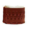 Корзинка COLOMBO DESIGN ADJ 1512.09/30 настольная цвет коньяк/бордо