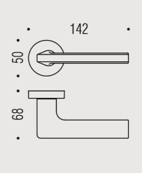 Дверная ручка Colombo Design GIRA JM11RSB винтаж