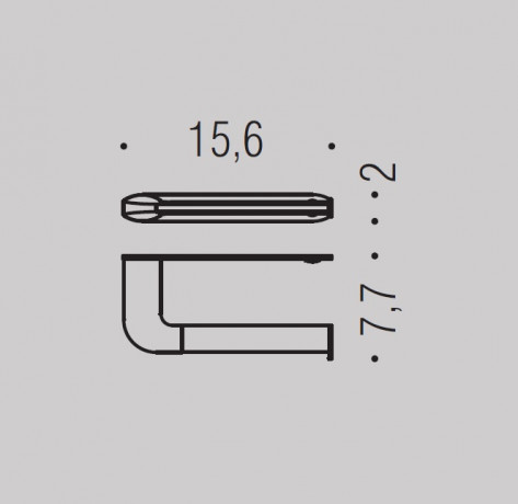 Держатель туалетной бумаги COLOMBO DESIGN TRENTA B3008.NM без крышки оборачиваемый цвет черный матовый