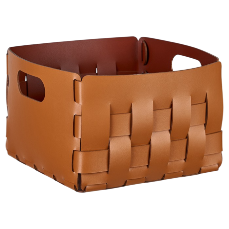 Корзинка COLOMBO DESIGN ADJ 1044.09/30 настольная напольная цвет коньяк/бордо
