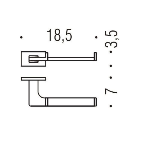 Держатель туалетной бумаги COLOMBO DESIGN LOOK B1608 без крышки цвет хром