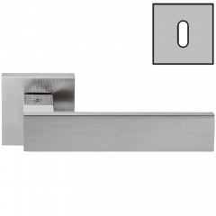 Дверная ручка Colombo Design ALBA LC91R хром матовый/хром в комплекте с накладками под ключ для межкомнатных дверей