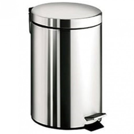 Ведро COLOMBO DESIGN COMPLEMENTI B9968 напольное с крышкой с педалью 5 л цвет нержавеющая сталь